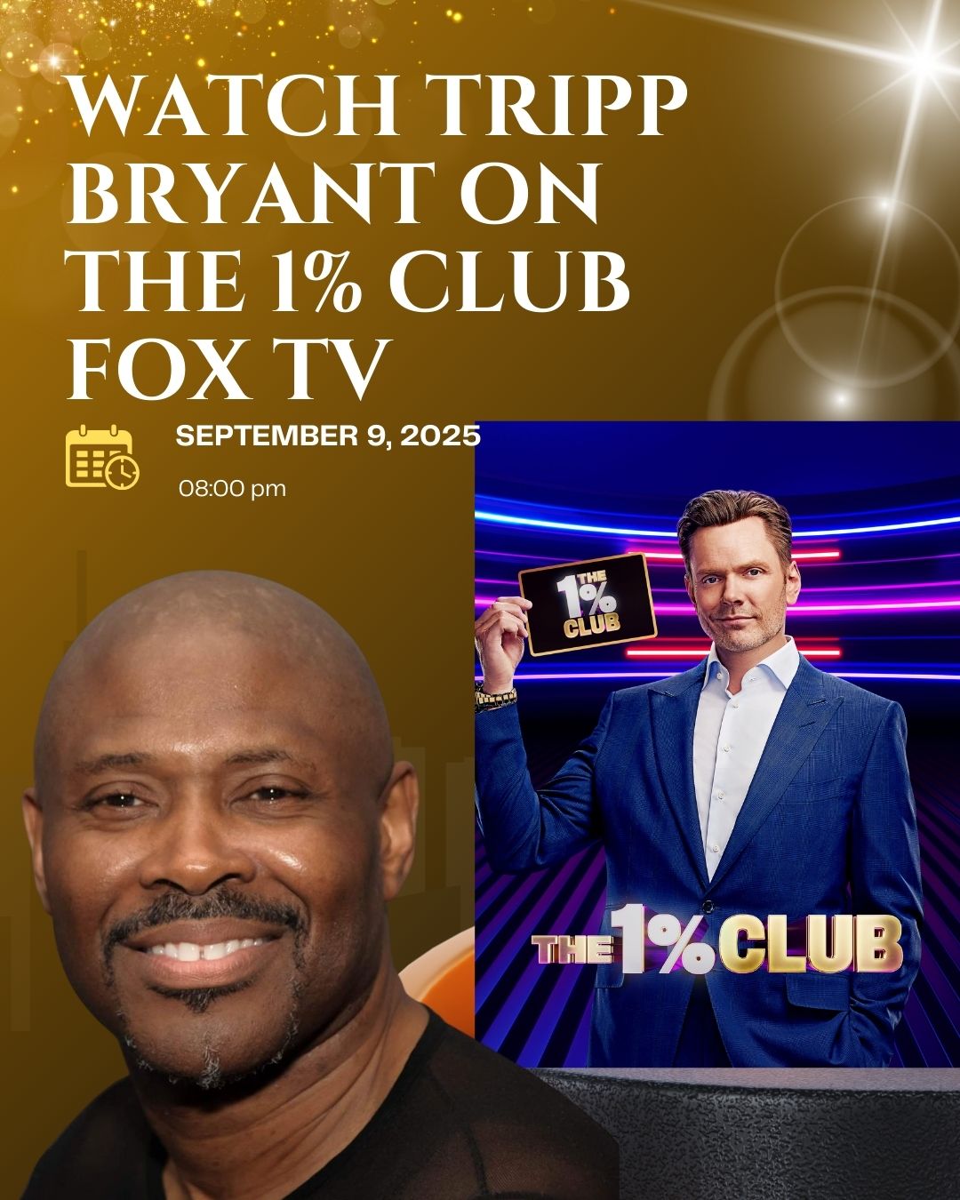 Actor & Former Wrestler Tripp Bryant Appearing on Fox TV: The 1% Club This Tuesday!